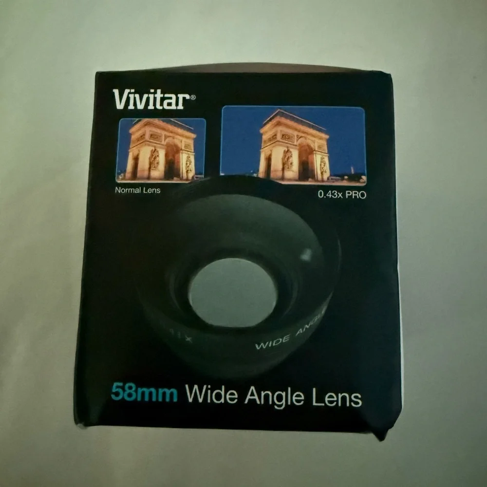 Black Wide Angle Lens Attachment